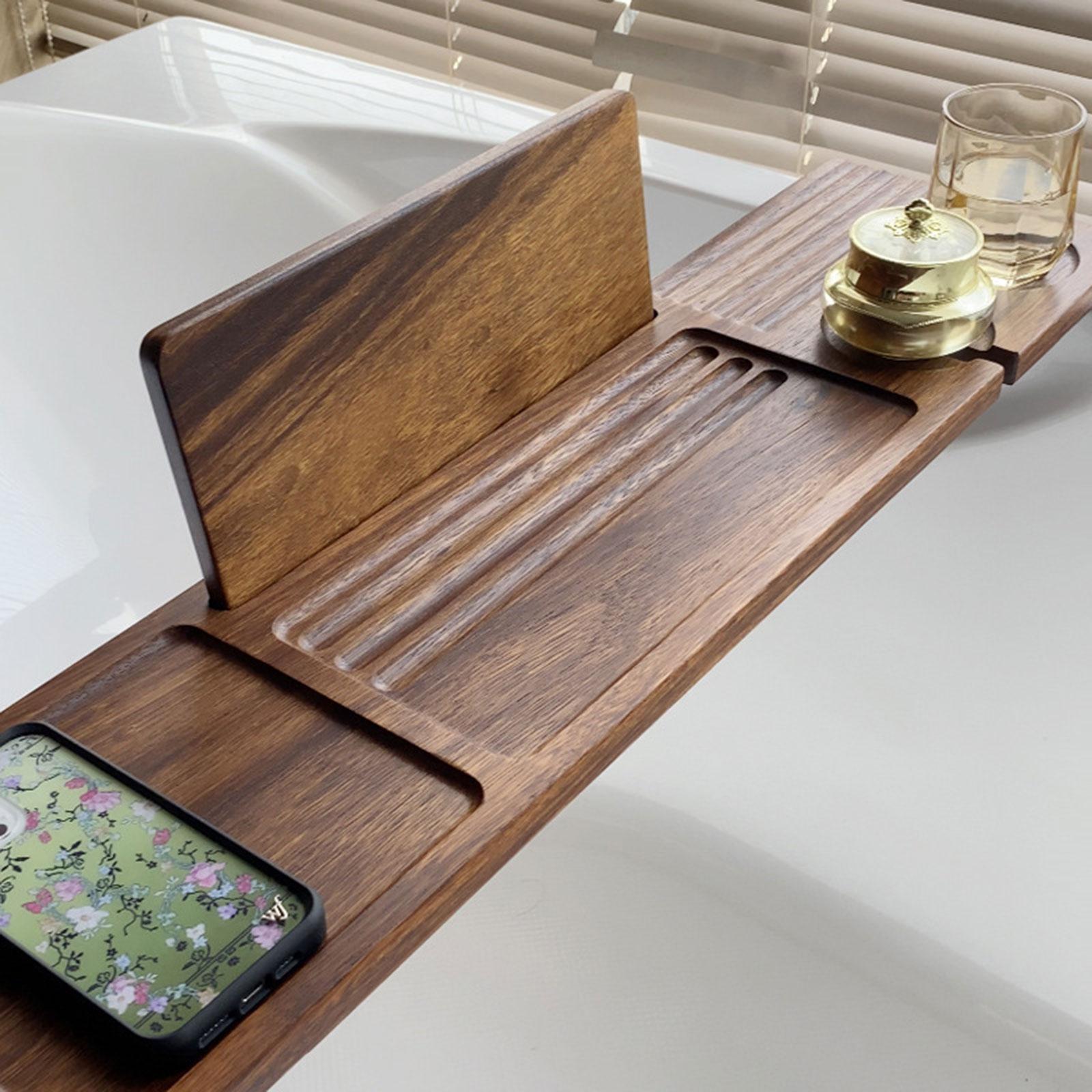 Premium Walnut Bath Tray for T - Bath Caddy Tray ulasan dan harga