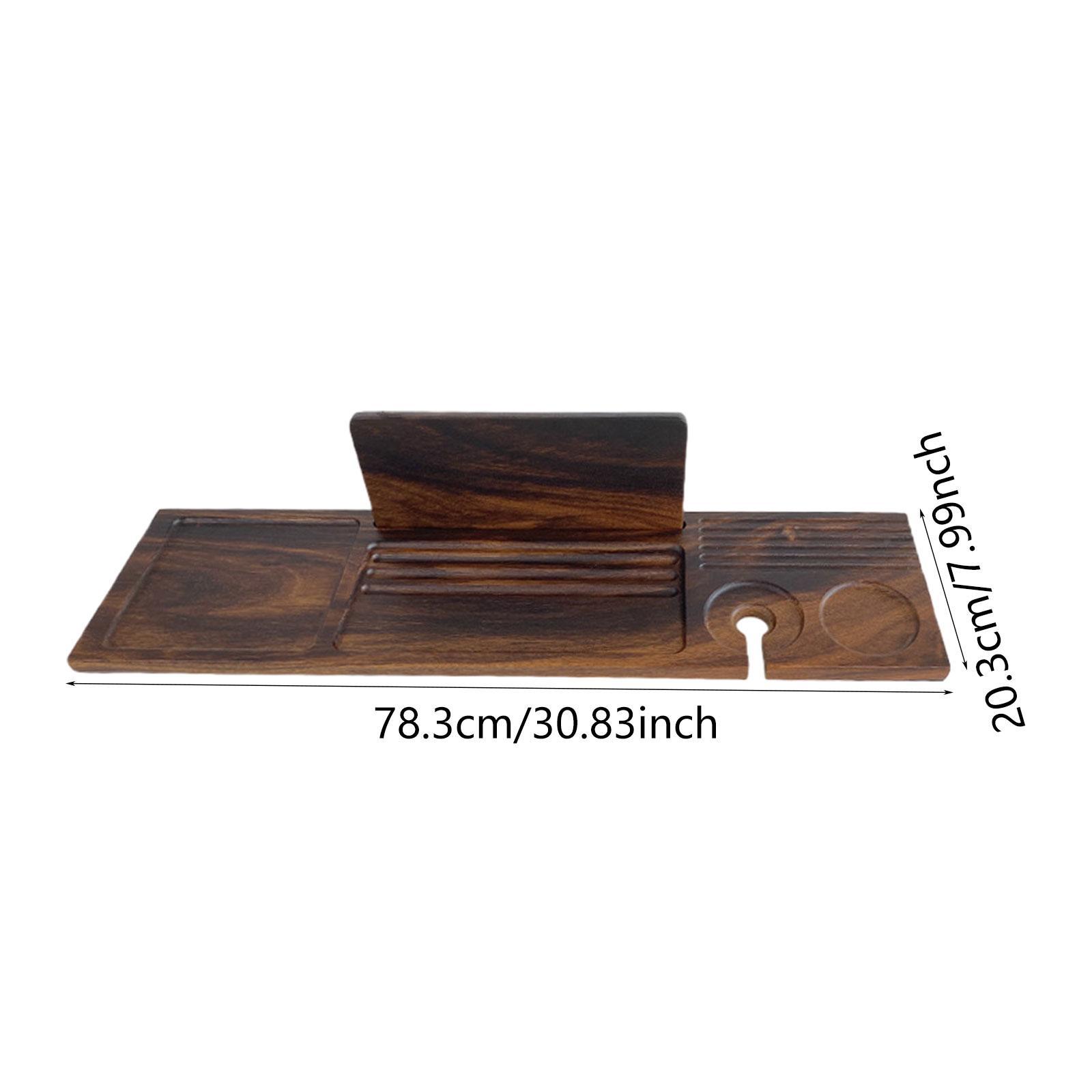 Premium Walnut Bath Tray for T - Bath Caddy Tray ulasan dan harga