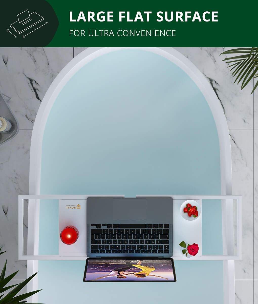 Luxury Expandable Bamboo Batht - Bath Caddy Tray ulasan dan harga