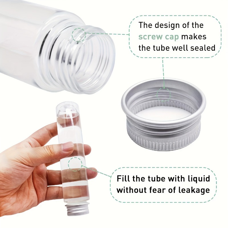 25pcs Plastic Transparent Tube - Bath Salts Jar ulasan dan harga