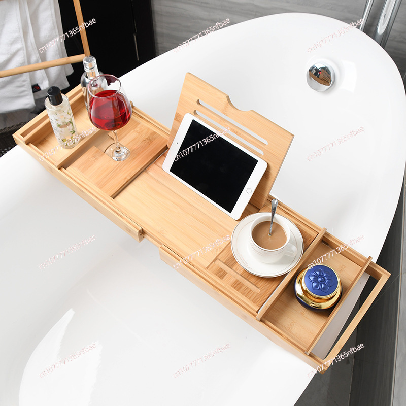 Luxury Brown Bathtub Caddy, Ex - Bath Caddy Tray ulasan dan harga