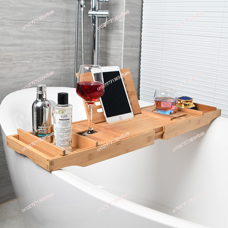 Luxury Brown Bathtub Caddy, Ex - Bath Caddy Tray ulasan dan harga